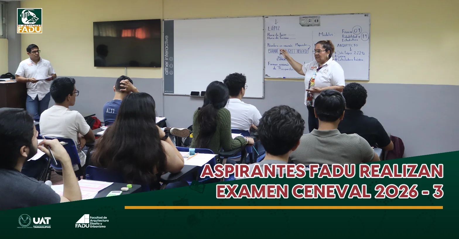 Aspirantes FADU realizan examen CENEVAL 2026 - 3