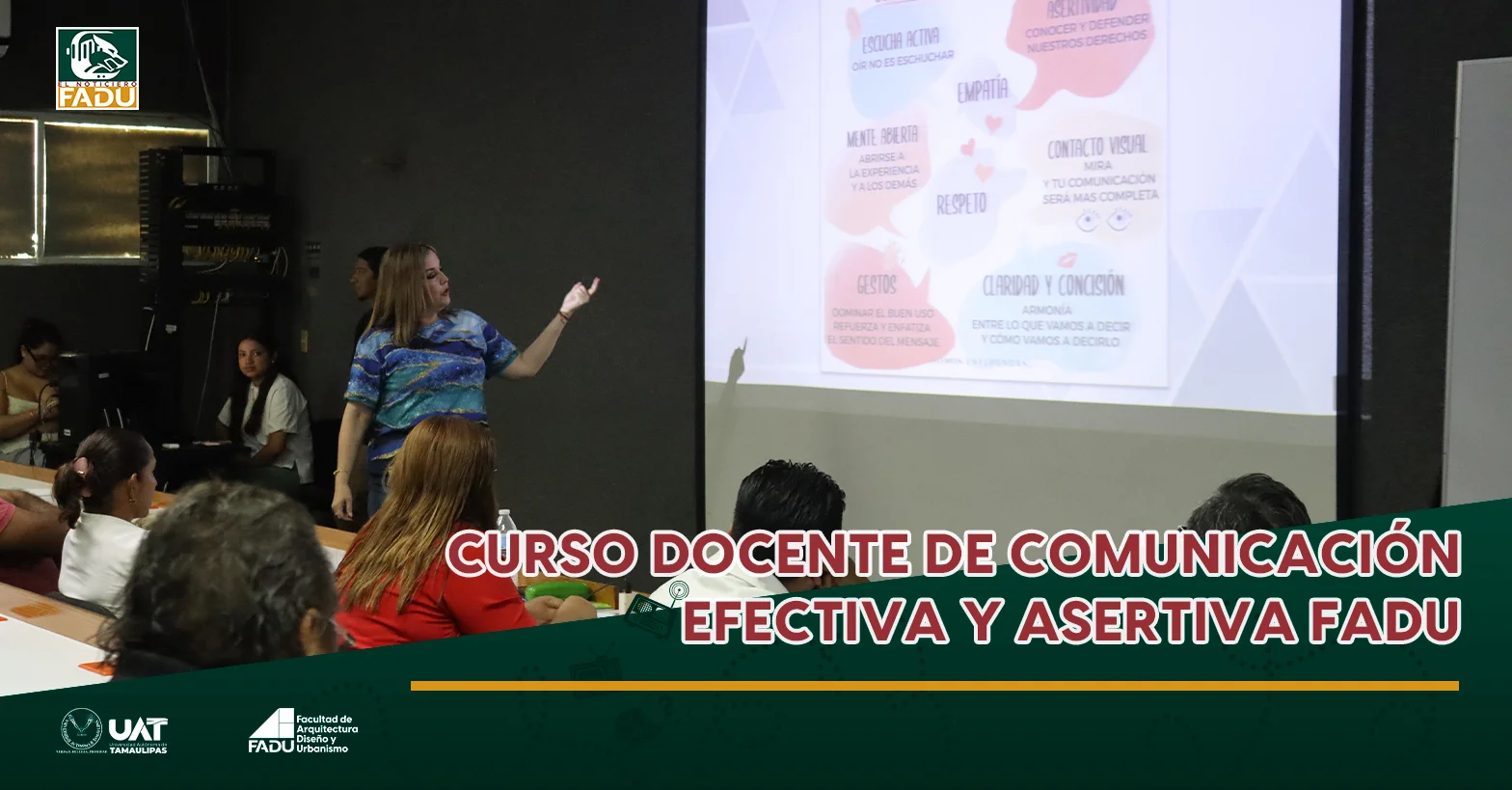 Curso docente de comunicación efectiva y asertiva FADU